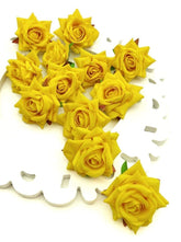 12 Pcs Artificial Velvet Rose Flowers Perfect for pooja thali, Home &Garden Decor, Wedding Anniversary Birthday Favor Flowers, Return Gift